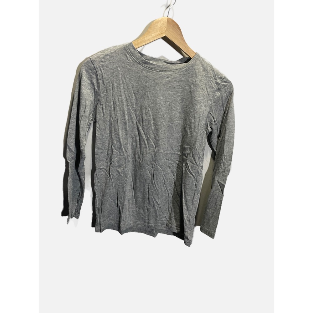 Primary Long Sleeve T-Shirt Kids‎ 14 Grey Cotton Crewneck Basic Casual Tee
